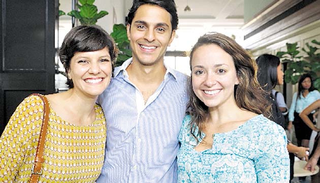 3. Anamari Eskildsen, Alfonso Naranjo y Jackie Hyland.