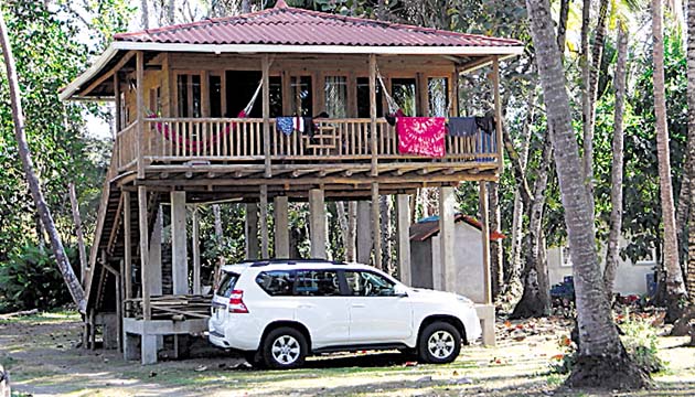 En Oasis Surf Camp se alquilan bungalows como este.