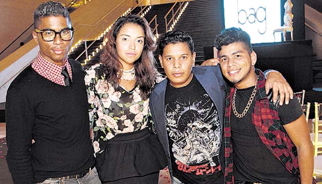 5. Joseph Reid, Alexa Chacón, Pedro Lee y Alexis Sianca.