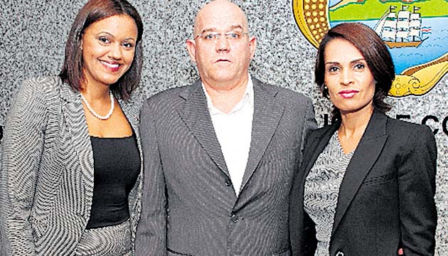 3. Daniela Jackson, George Heigold y Marie Lyz Marchena.