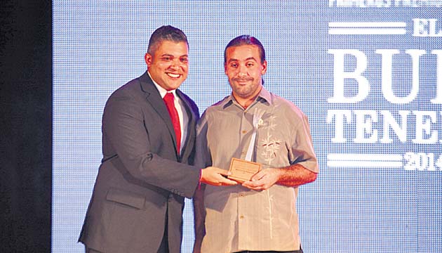 Mario Castellón recibió el premio como Mejor Chef de Panamá. (Marly Domínguez)