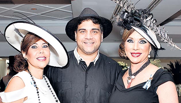 2. Dorisin de Jelenszky, Alex Gaudiano y Gina Vaccaro de Gaudiano.