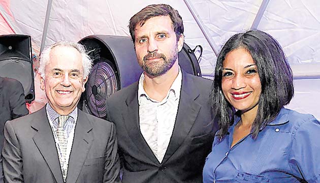 10. Rubén Eslobozian, Pablo Aguirre y Roberto Haymes.