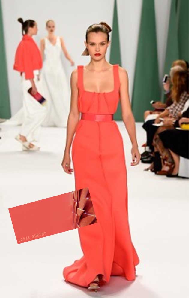 Carolina Herrera aprovecha el todo poder del color Coral