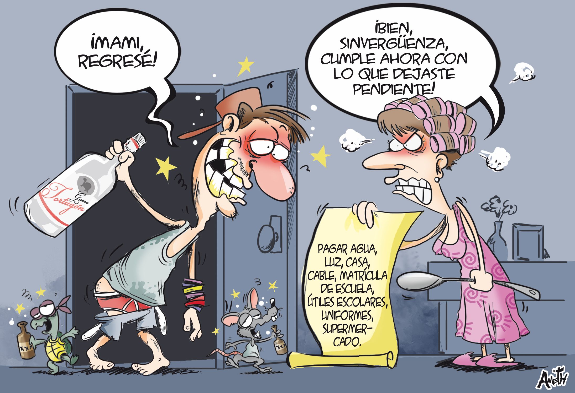 Ameth.  Trazo del día 