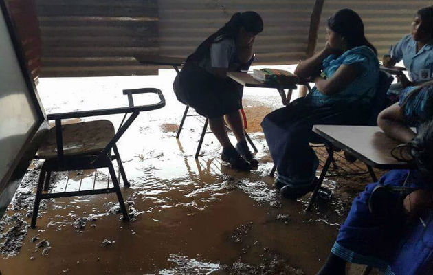 Esta es la condición de la escuela Peña Prieta en la Comarca Gnäbe Buglé / Cortesía.