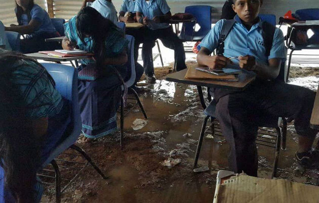 Esta es la condición de la escuela Peña Prieta en la Comarca Gnäbe Buglé / Cortesía.