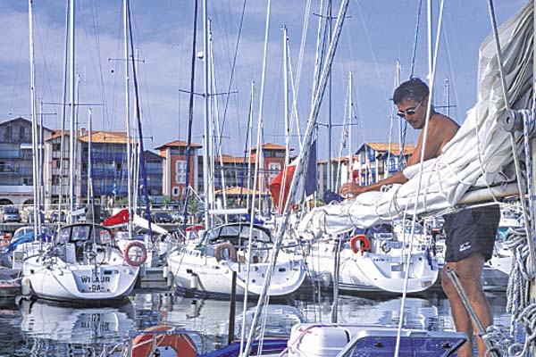Puerto deportivo de la localidad de Hendaya