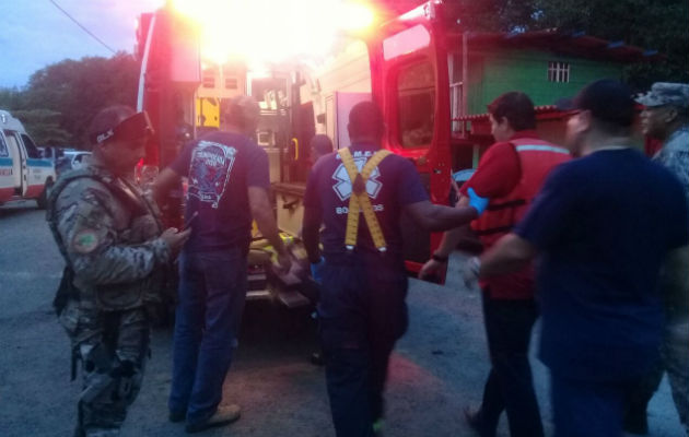 El piloto Gustavo Arosemena, fue traslado a un centro hospitalario. Fotos/ Zenaida Vásquez