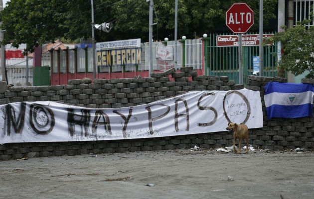 Las calles de Nicaragua están repletas de barricadas.