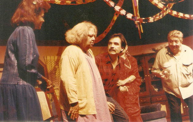 Grandes del tablado Zelideth Rosales, Eneida Valdés, Juan Manuel Ferrer y Harry Iglesias. Foto: Cortesía.