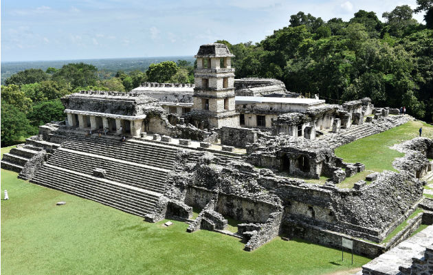 Los mayas, ahora más cerca de todos gracias al proyecto de Google Arts & Culture Vista de las ruinas de la ciudad de Palenque, en el estado de Chiapas (México). Foto: EFE.