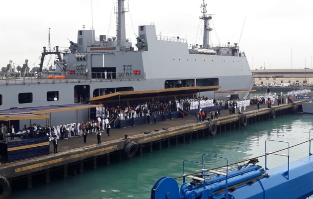 Es la primera que vez oficiales de nuestra Fuerza Pública participarán de una expedición ANTAR XXVII, a bordo del Buque BAP Carrasco. Foto: Roberto López Dubois Es la primera que vez oficiales de nuestra Fuerza Pública participarán de una expedición ANTAR XXVII, a bordo del Buque BAP Carrasco. Foto: Roberto López Dubois