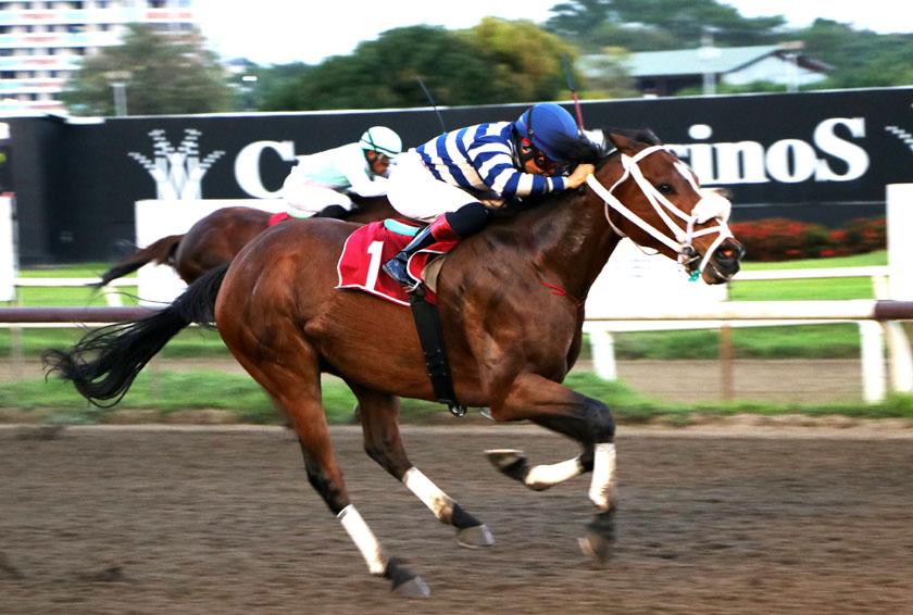 La jinete Yarmarie Correa sorprendió con Di Natale. La jinete Yarmarie Correa sorprendió con Di Natale.