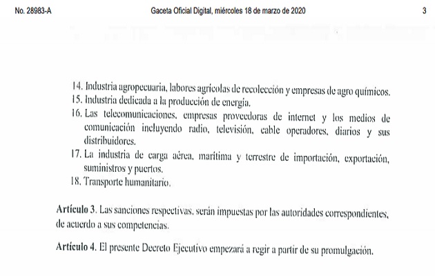 Las autoridades harán valer el decreto. Las autoridades harán valer el decreto.