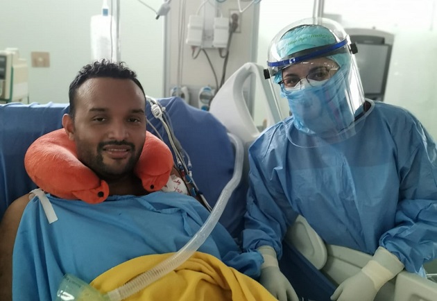 El enfermero Abdiel Amor, de 33 años, reconstruyó para el Panamá América su infernal batalla contra la COVID-19.
