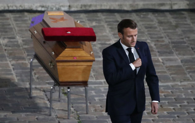 Francia "no renunciará a las caricaturas", dijo el presidente, Emmanuel Macron. Foto: EFE.