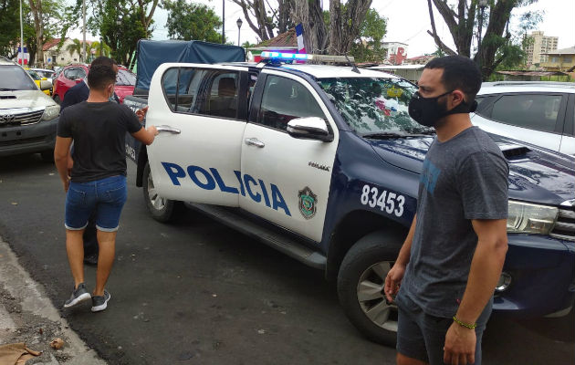 Los detenidos fueron llevados al Juez de Paz. Foto: Diómedes Sánchez S. Los detenidos fueron llevados al Juez de Paz. Foto: Diómedes Sánchez S.