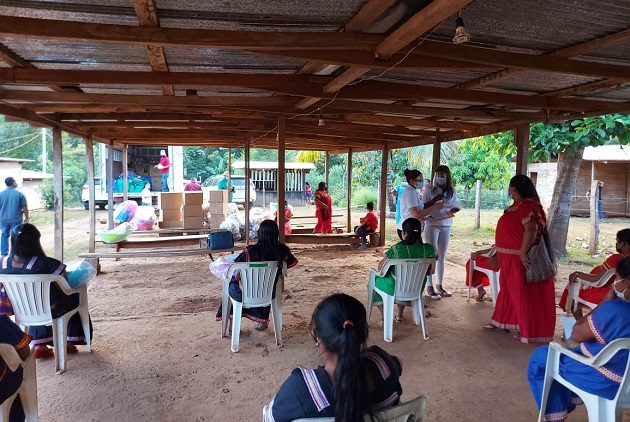 En la comarca Ngäbe Buglé se hizo entrega de alimentos, leche fortificada y artículos de primera necesidad. En la comarca Ngäbe Buglé se hizo entrega de alimentos, leche fortificada y artículos de primera necesidad.