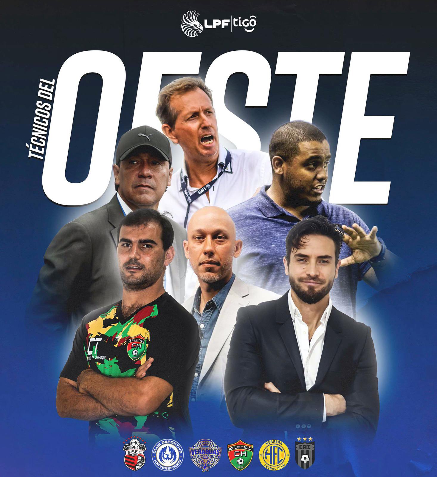 Técnicos de la división Oeste. Foto: @@LPFpanama Técnicos de la división Oeste. Foto: @@LPFpanama