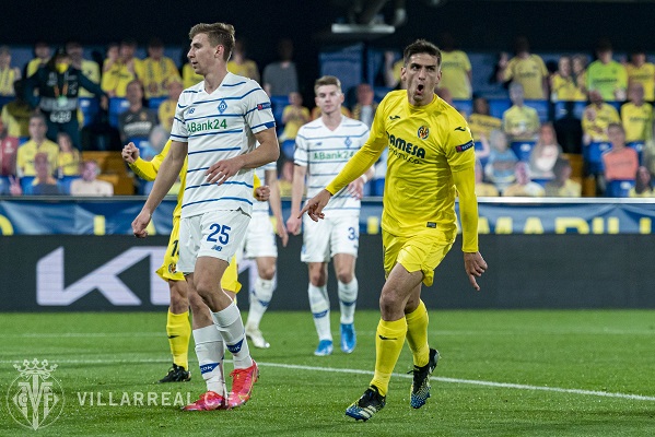 Gerard Moreno sentenció la eliminatoria con su doblete ante el Dinamo de Kiev para el Villarreal. Foto: Twitter Gerard Moreno sentenció la eliminatoria con su doblete ante el Dinamo de Kiev para el Villarreal. Foto: Twitter