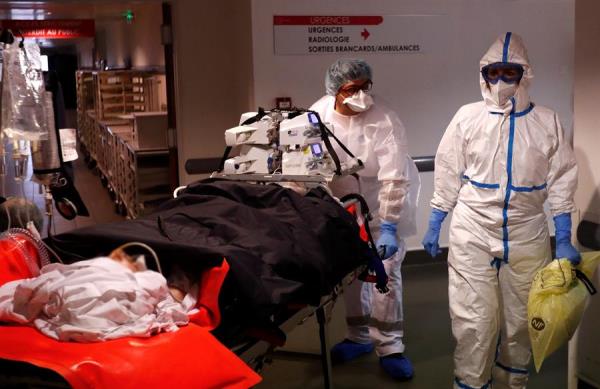 Una clínica donde tratan pacientes de covid-19 en Montpellier (Francia) Una clínica donde tratan pacientes de covid-19 en Montpellier (Francia)