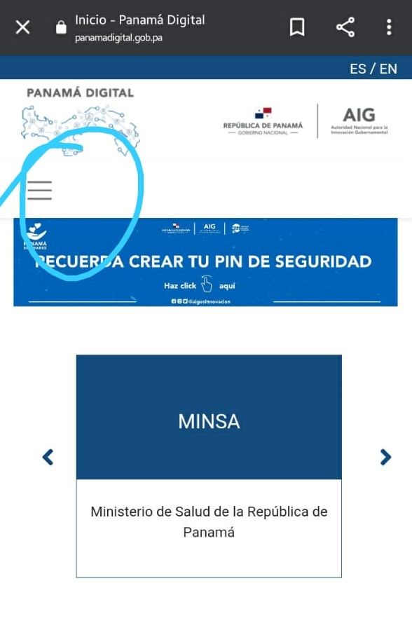 Cómo obtener el PIN de seguridad.