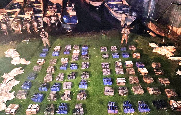 La sustancia ilícita fue puesta a órdenes de la Fiscalía de Drogas de Bocas del Toro. Foto Mayra Madrid La sustancia ilícita fue puesta a órdenes de la Fiscalía de Drogas de Bocas del Toro. Foto Mayra Madrid