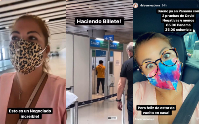 Secuencia de las historias de Delyanne Arjona. Foto: Instagram Secuencia de las historias de Delyanne Arjona. Foto: Instagram