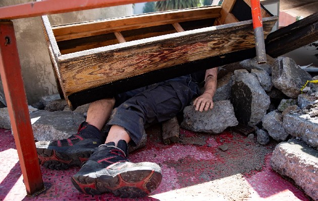 En la Ciudad de México participaron 6,8 millones de personas en el simulacro de terremoto. Foto: EFE
