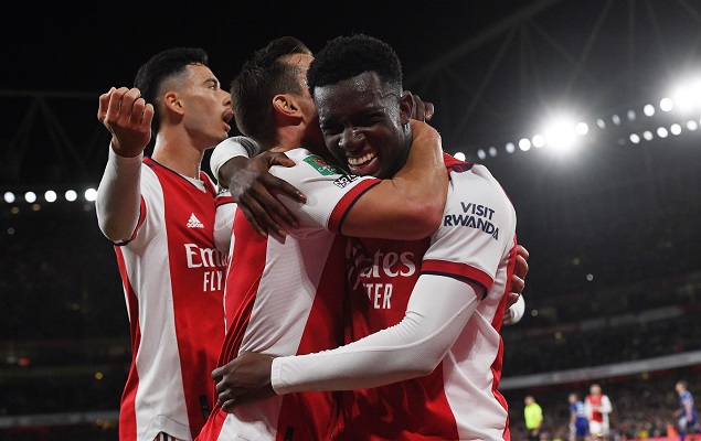 Arsenal ganó en casa 2-0 ante el Leeds United. Foto: EFE Arsenal ganó en casa 2-0 ante el Leeds United. Foto: EFE