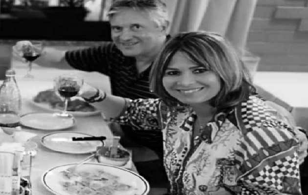 Jaime Figueroa Navarro y su esposa, Mayin Lugo de Figueroa, en el restaurante Trattoria Pane e Vino, Roreto. Foto: Cortesía del autor. Jaime Figueroa Navarro y su esposa, Mayin Lugo de Figueroa, en el restaurante Trattoria Pane e Vino, Roreto. Foto: Cortesía del autor.