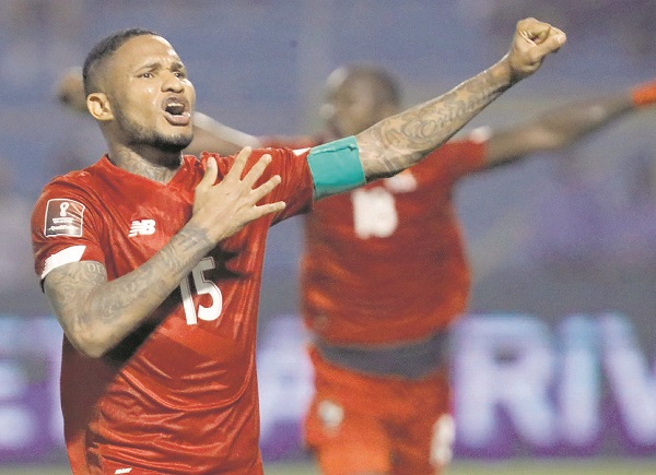 Erick Davis anotó el gol que le dio la victoria a Panamá sobre Honduras el 12 de noviembre de 2021. Foto: EFE Erick Davis anotó el gol que le dio la victoria a Panamá sobre Honduras el 12 de noviembre de 2021. Foto: EFE