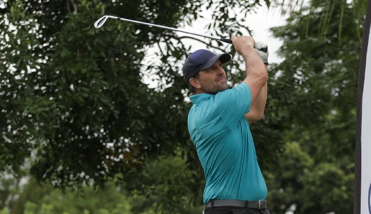 Federico Brisky, durante un pasaje en el hoyo 17. Federico Brisky, durante un pasaje en el hoyo 17.