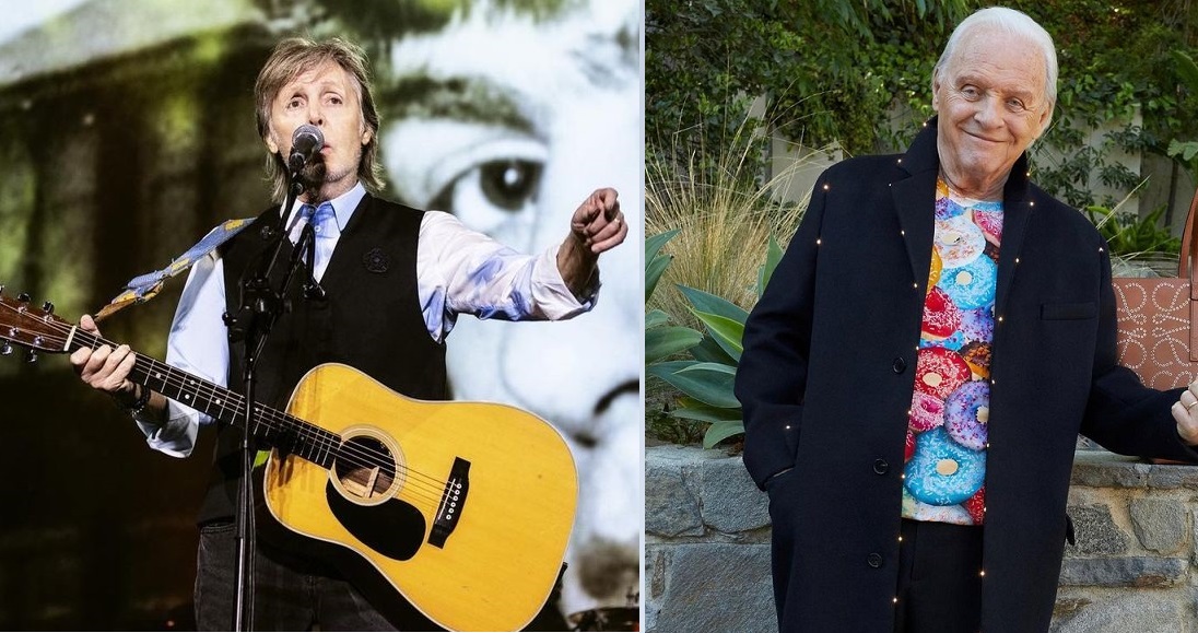 Anthony Hopkins y Paul McCartney. Foto: Instagram Anthony Hopkins y Paul McCartney. Foto: Instagram