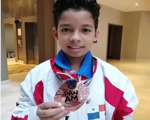 Poll Alegría con la medalla de bronce. Foto: Cortesía. Poll Alegría con la medalla de bronce. Foto: Cortesía.