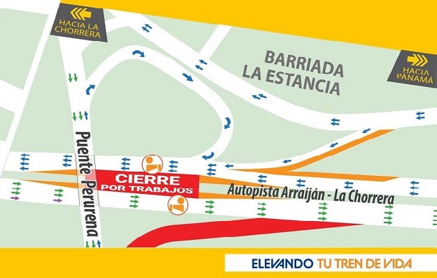 Se tiene planificado el cierre del margen central en la Autopista Arraiján-La Chorrera. Foto: Gráfico El Metro de Panamá Se tiene planificado el cierre del margen central en la Autopista Arraiján-La Chorrera. Foto: Gráfico El Metro de Panamá