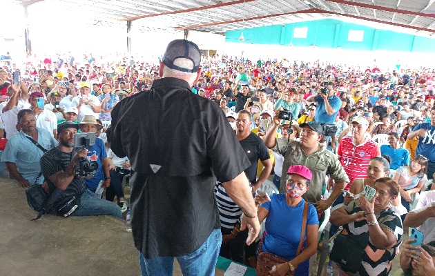 El expresidente Ricardo Martinelli durante su discurso criticó duramente a la actual administración. Foto. Melquiades Vásquez El expresidente Ricardo Martinelli durante su discurso criticó duramente a la actual administración. Foto. Melquiades Vásquez