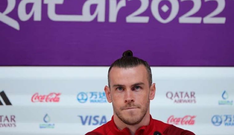 Bale de Gales, en la rueda de prensa. Foto: EFE Bale de Gales, en la rueda de prensa. Foto: EFE