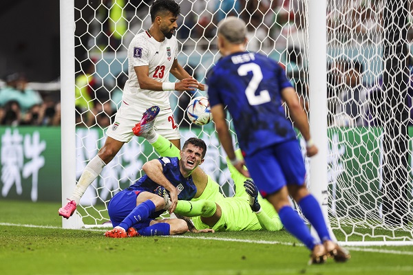 Christian Pulisic (10) anotó el gol de Estados Unidos. Foto: EFE Christian Pulisic (10) anotó el gol de Estados Unidos. Foto: EFE