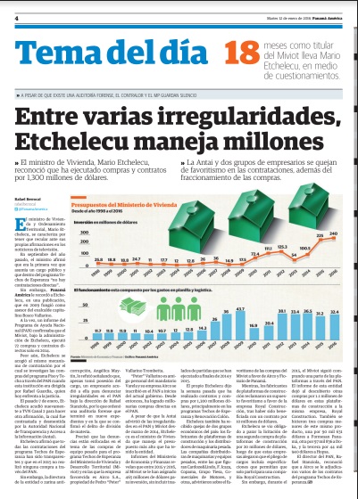 Entre varias irregularidades, Etchelecu maneja millones