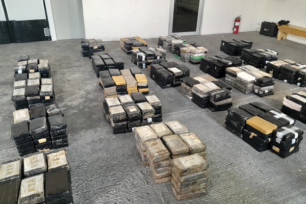 Más de 800 paquetes de sustancia ilícita en un contenedor en puerto de Colón. Foto. Senan 