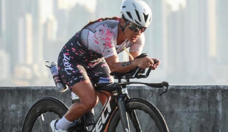 María Florencia Fraga se impuso en la rama femenina en Ironman 70.3 de Panamá. Foto: Cortesía María Florencia Fraga se impuso en la rama femenina en Ironman 70.3 de Panamá. Foto: Cortesía