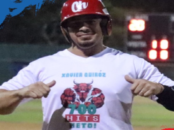 Carlos Xavier Quiroz llegó a la marca de 700 imparables. Foto: Fedebeis Carlos Xavier Quiroz llegó a la marca de 700 imparables. Foto: Fedebeis