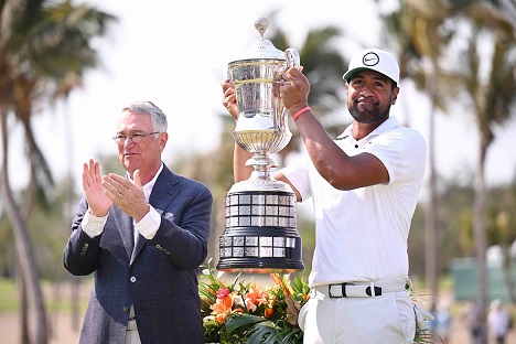 Tony Finau, con una brillante actuación. Tony Finau, con una brillante actuación.