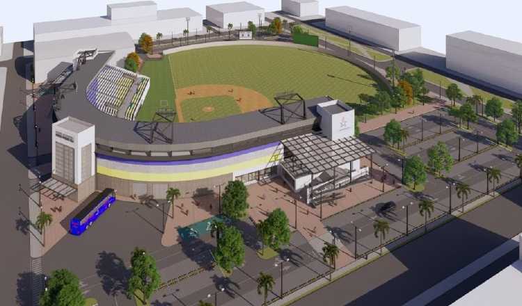 Maqueta como deberá quedar el estadio Roberto Mariano Bula de Colón Maqueta como deberá quedar el estadio Roberto Mariano Bula de Colón.