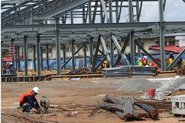 Trabajos en el estadio Roberto Mariano Bula. Trabajos en el estadio Roberto Mariano Bula.