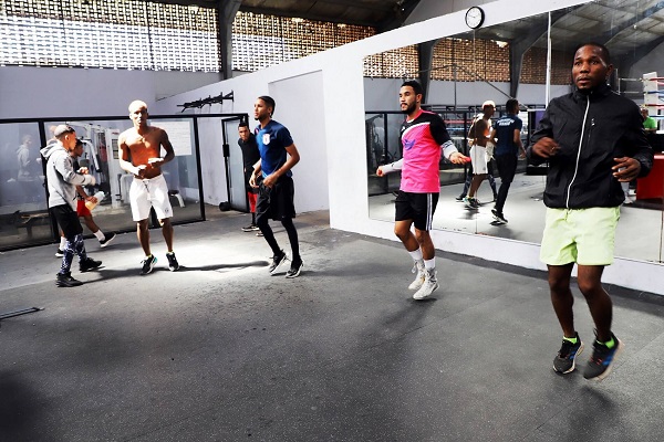 Boxeadores panameños en el gimnasio Pedro 'El Rockero' Alcazár en Curundú. Foto: Cortesía