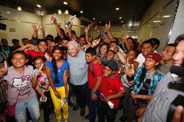 Martinelli inaugura el Metro de Panamá. Martinelli inaugura el Metro de Panamá.