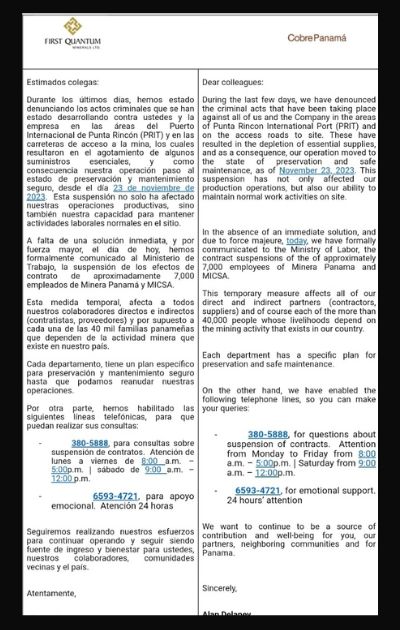 Mineros en alerta por solicitud de suspensión de contratos. Foto: Cortesía